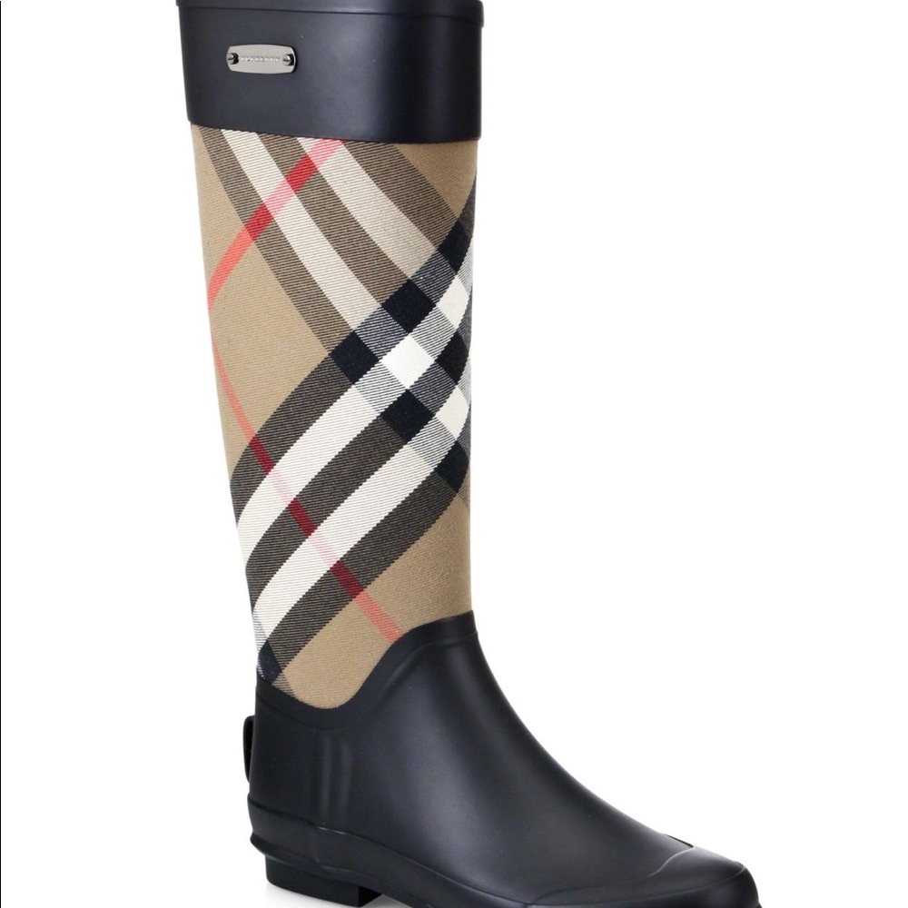 Burberry Women's Clemence Signature Rain Boots